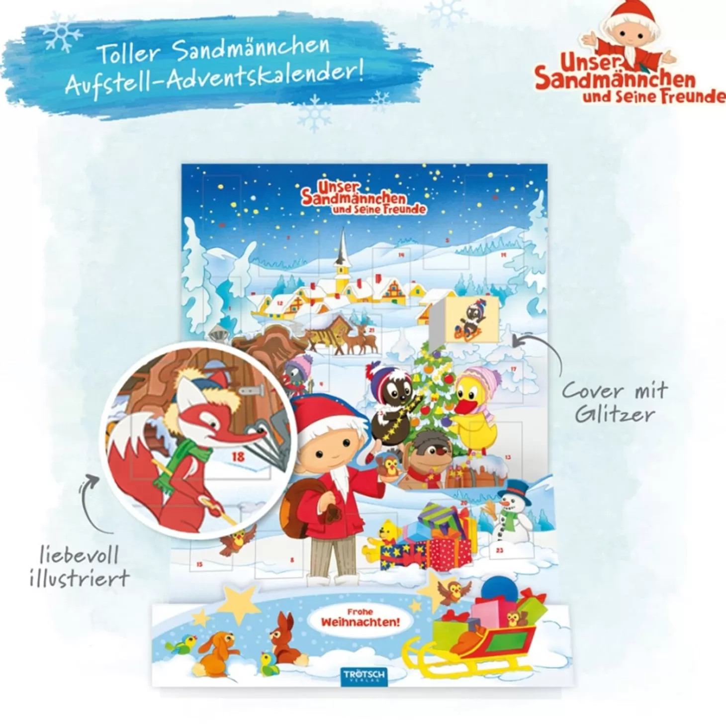 Trötsch Verlag Aufstell-Adventskalender "Sandmann"