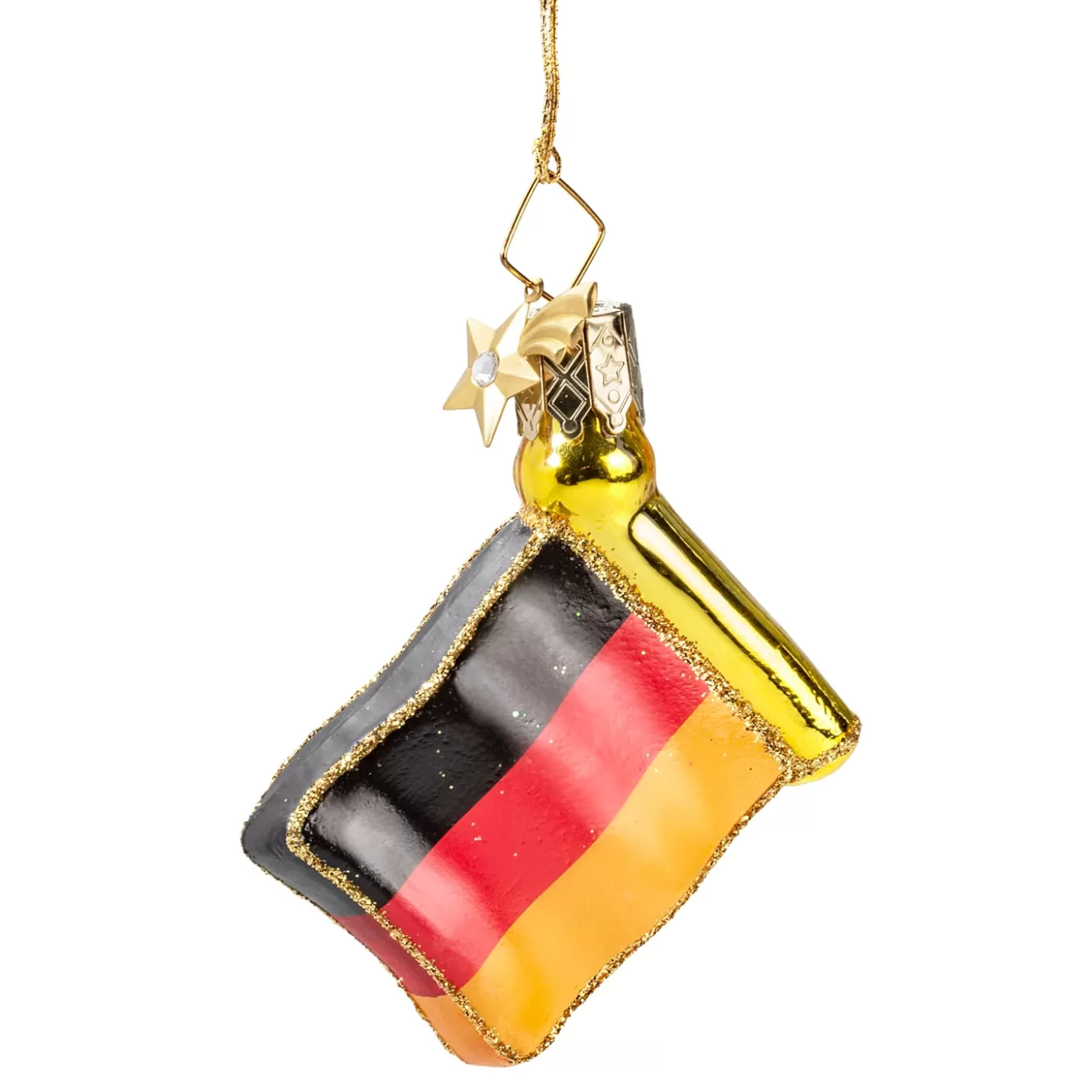 Poesie in Glas Flagge Deutschland Klein