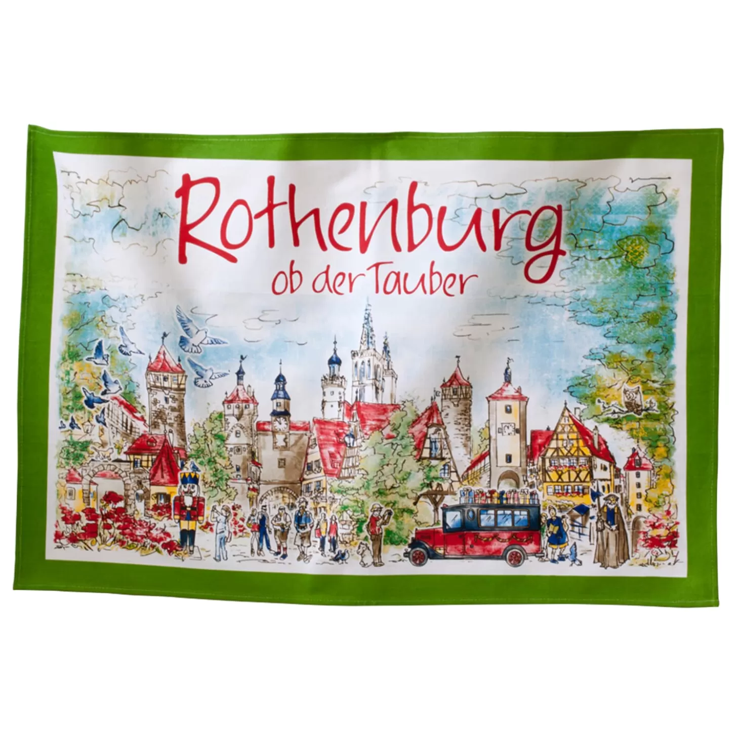 Käthe Wohlfahrt Geschirrtuch Rothenburg Ob Der Tauber