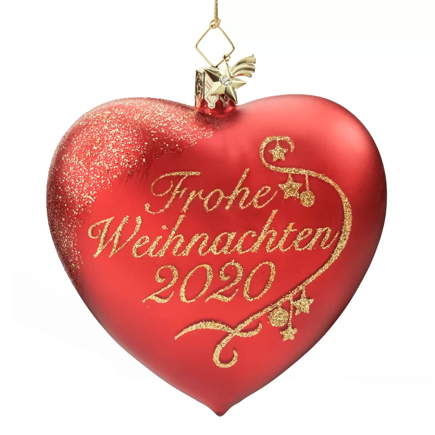 Poesie in Glas Herz "Frohe Weihnachten 2020"