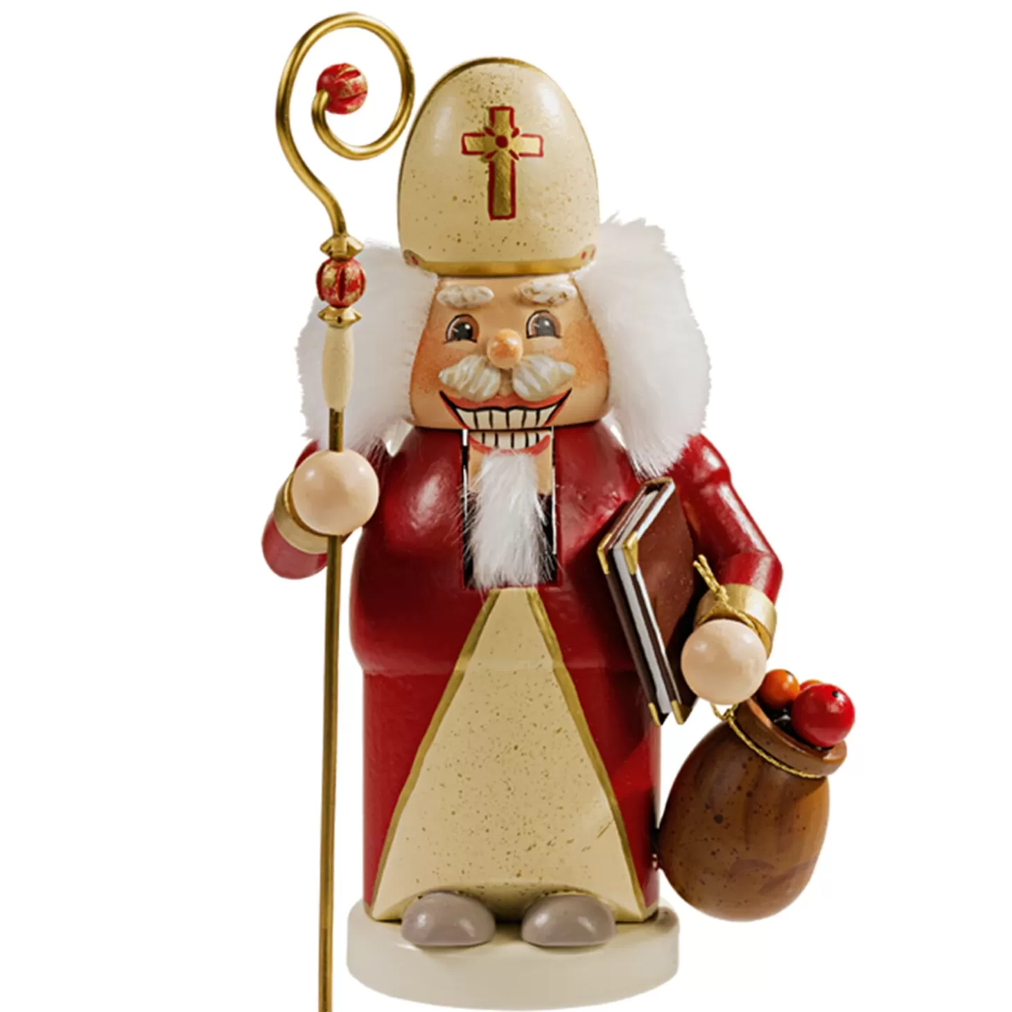 Käthes Original Holzknackl "Sankt Nikolaus", 14Cm