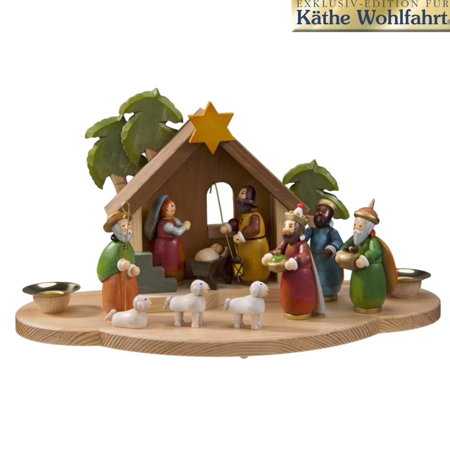 Käthes Original Kerzenhalter "Weihnachtskrippe"