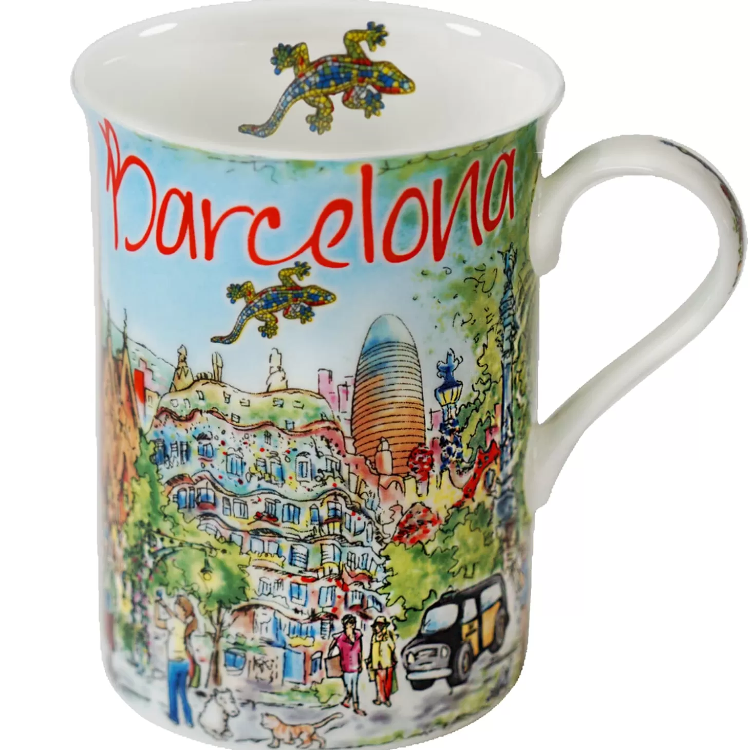 Käthe Wohlfahrt Porzellan-Tasse "Barcelona"