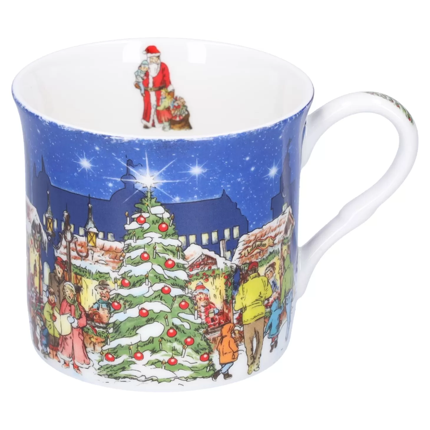 Käthe Wohlfahrt Porzellan-Tasse "Weihnachtsmarkt"