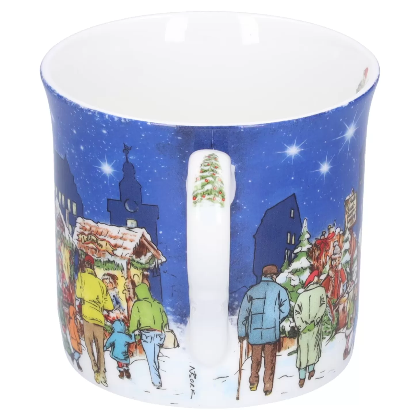 Käthe Wohlfahrt Porzellan-Tasse "Weihnachtsmarkt"