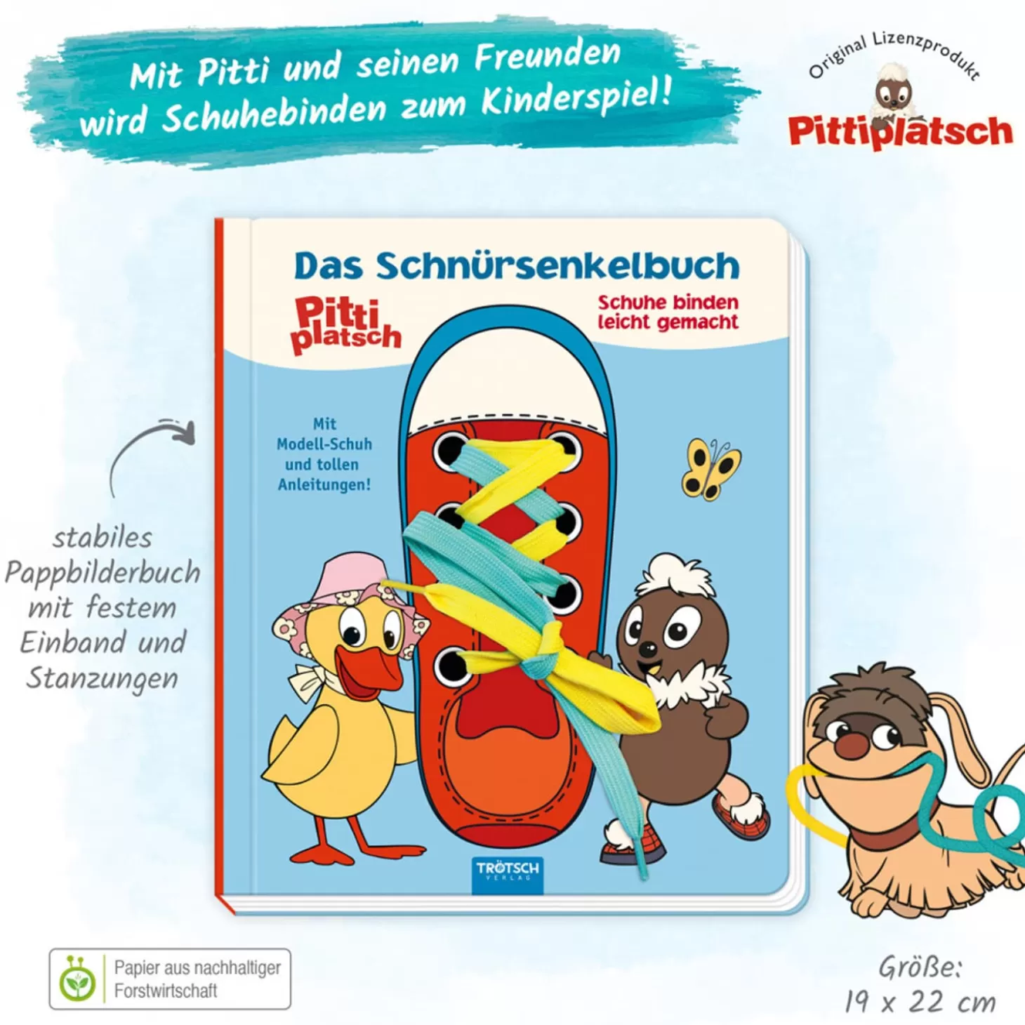 Trötsch Verlag Schnursenkelbuch Pittiplatsch