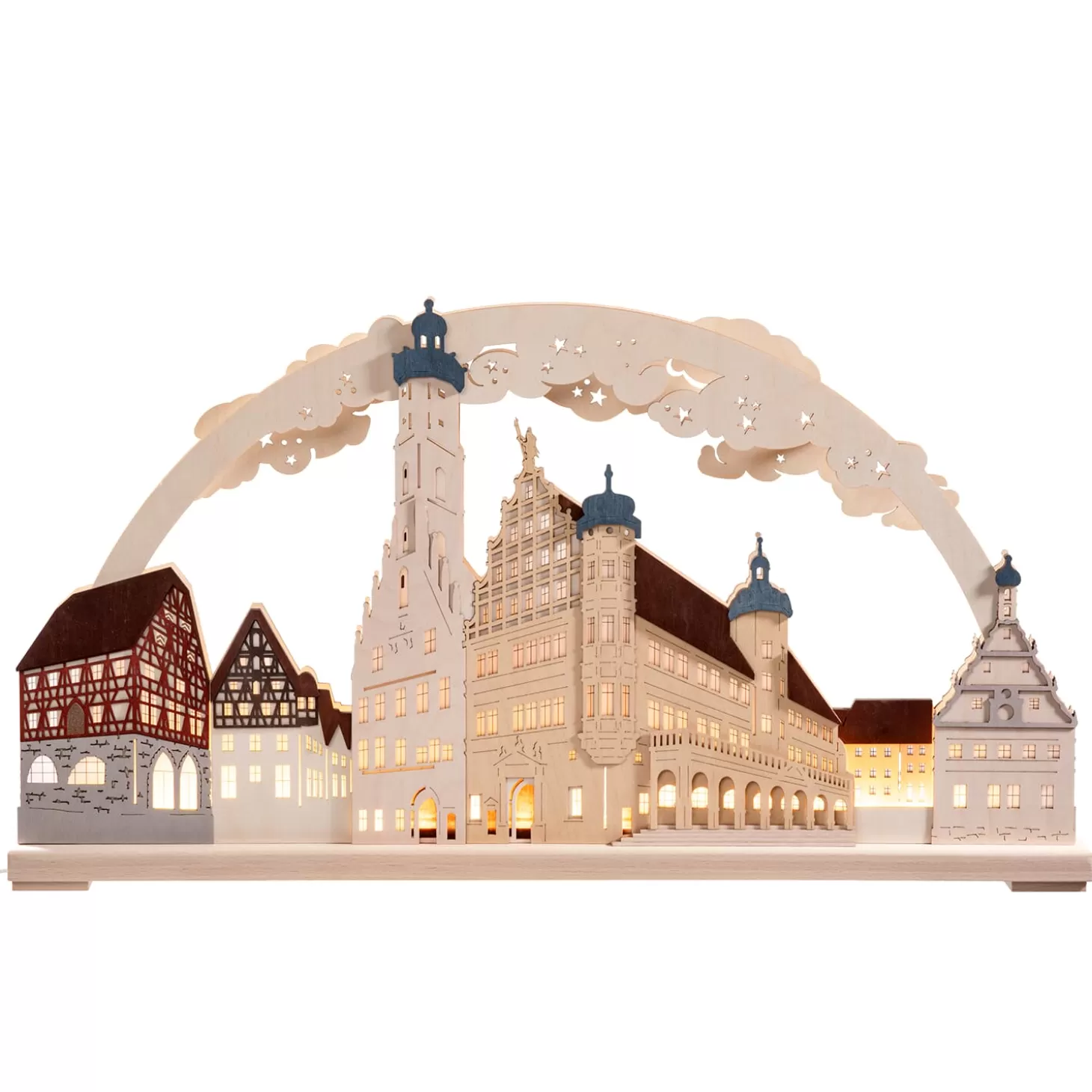 RATAGS Holzdesign Schwibbögen "Rothenburg Ob Der Tauber" 115V