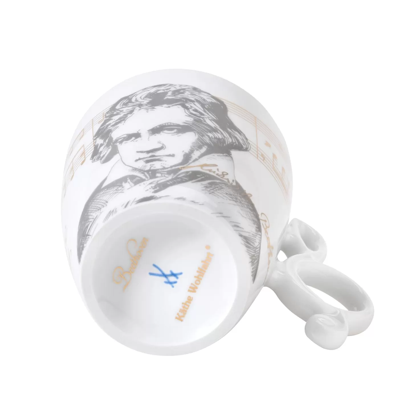 Meissen Porzellan Tasse "Beethoven"