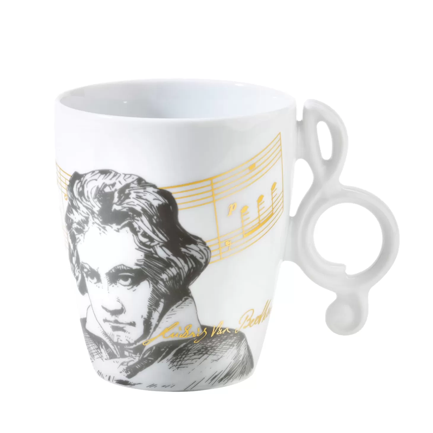 Meissen Porzellan Tasse "Beethoven"