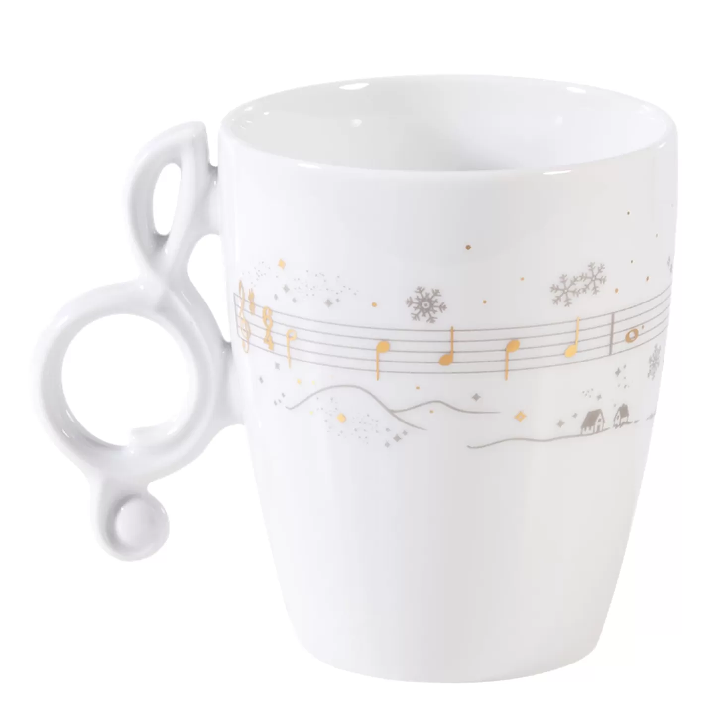 Meissen Porzellan Tasse "Leise Rieselt Der Schnee"