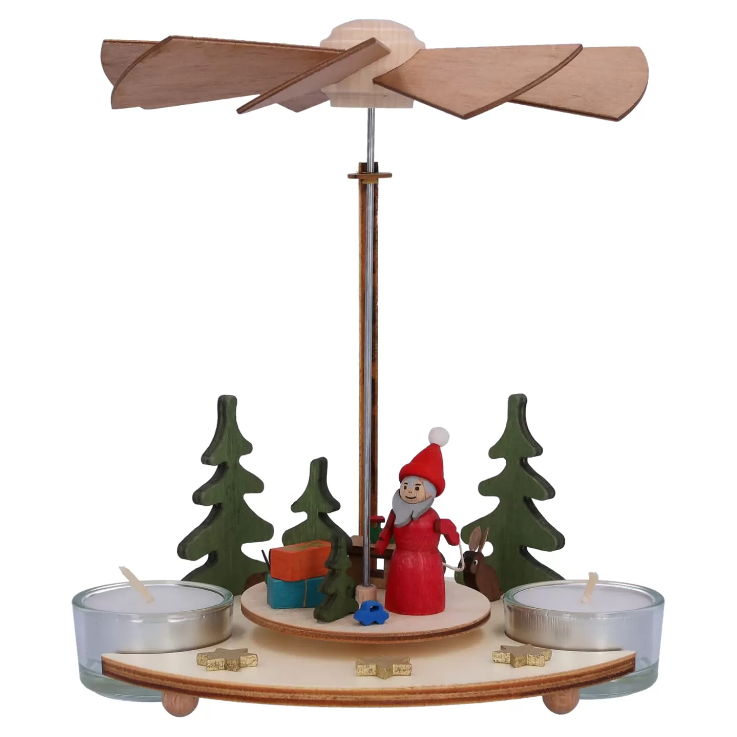 Käthe Wohlfahrt Teelicht-Pyramide "Weihnachtsmann"