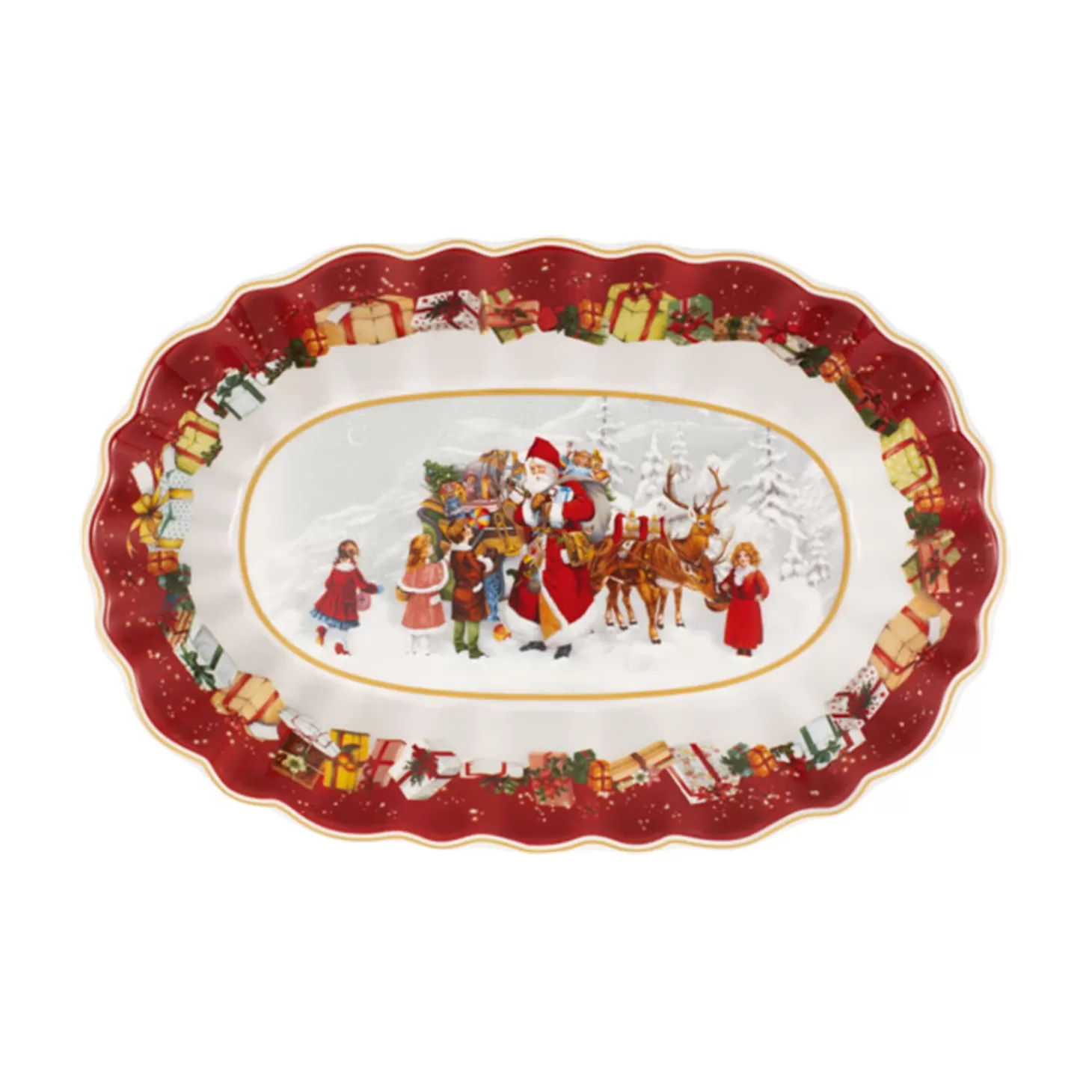 Villeroy & Boch Toy'S Fantasy Grose Schale Oval, Santa Und Kinder