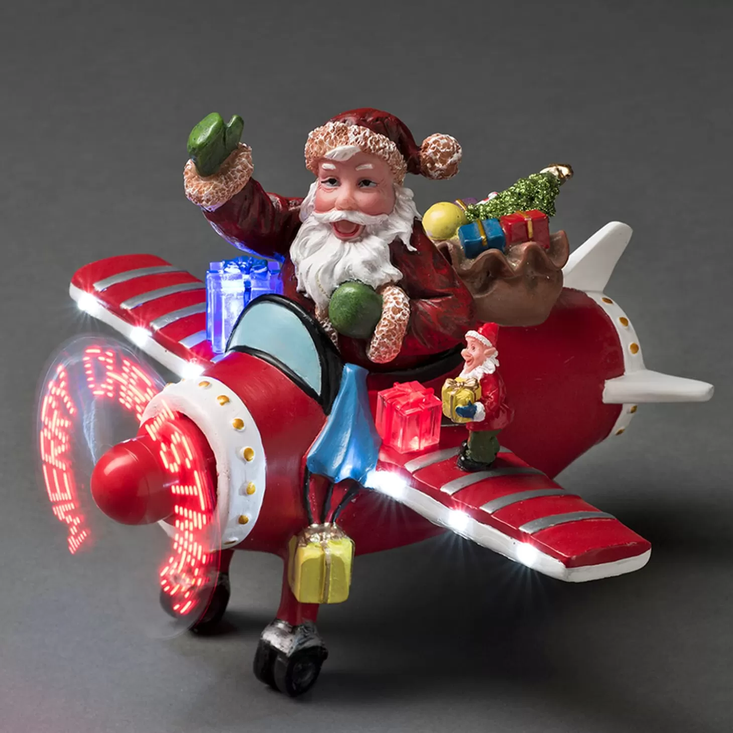 KONSTSMIDE Weihnachtsmann Im Flugzeug